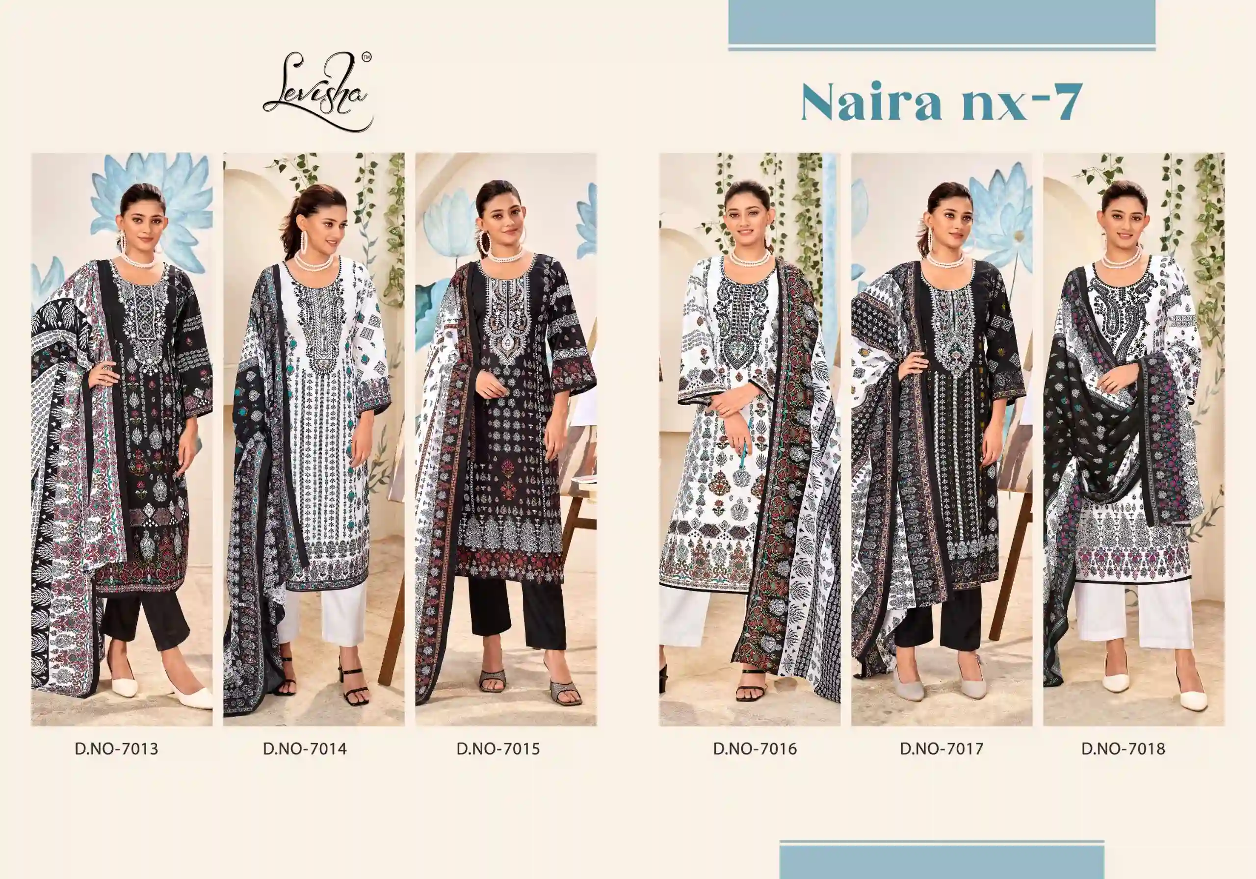 Levisha Naira Nx Vol 7 Cotton Wholesale Pakistani Salwar Suit Catalog